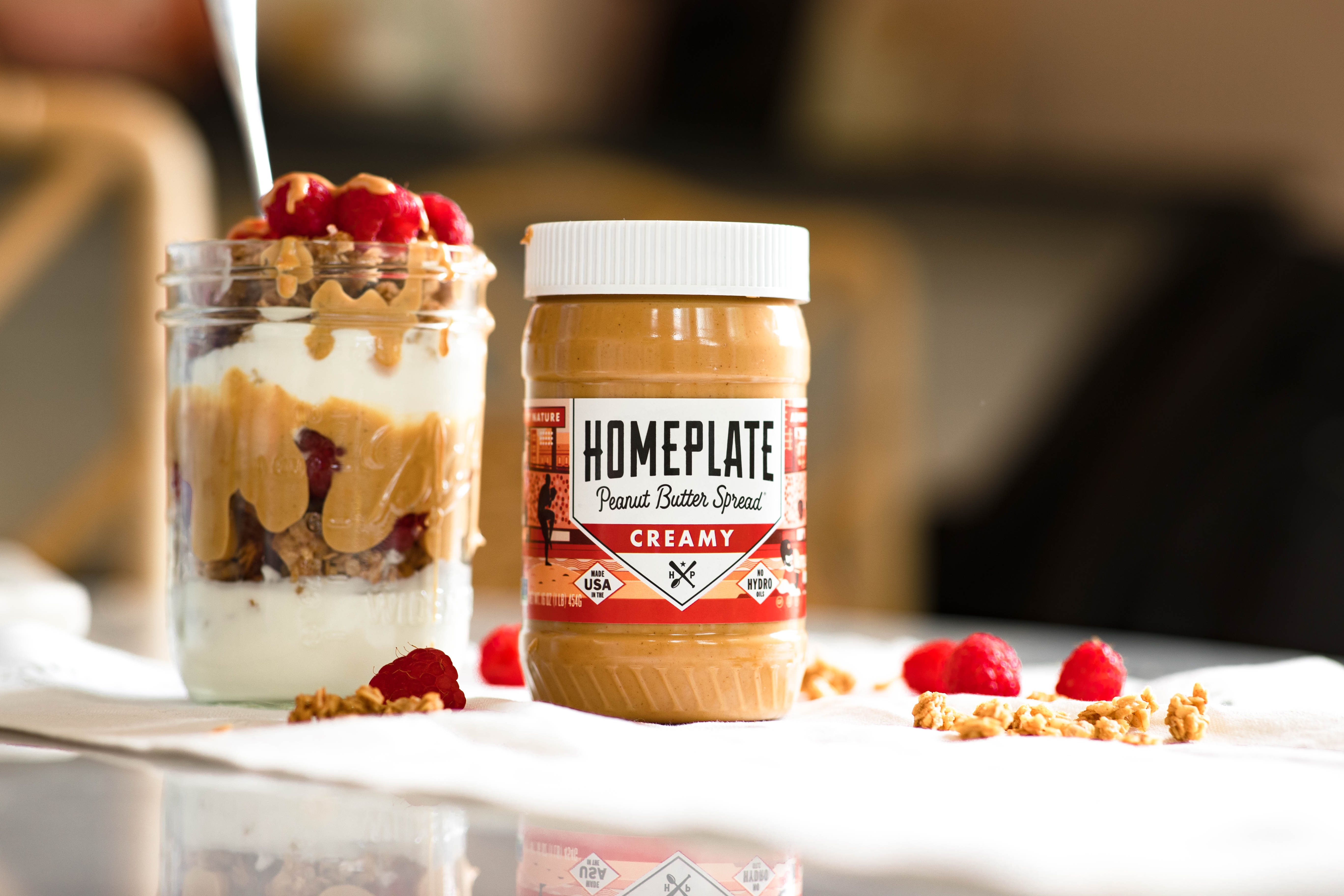 Peanut Butter and Berry Parfait
 &ndash; HomePlate Peanut Butter