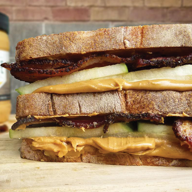 Apple Bacon & Peanut Butter Double Decker
