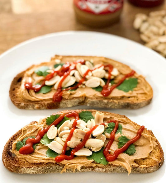 Spicy Peanut Butter Toast