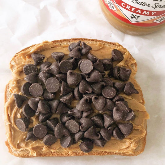Peanut Butter and Chocolate Chip Toast