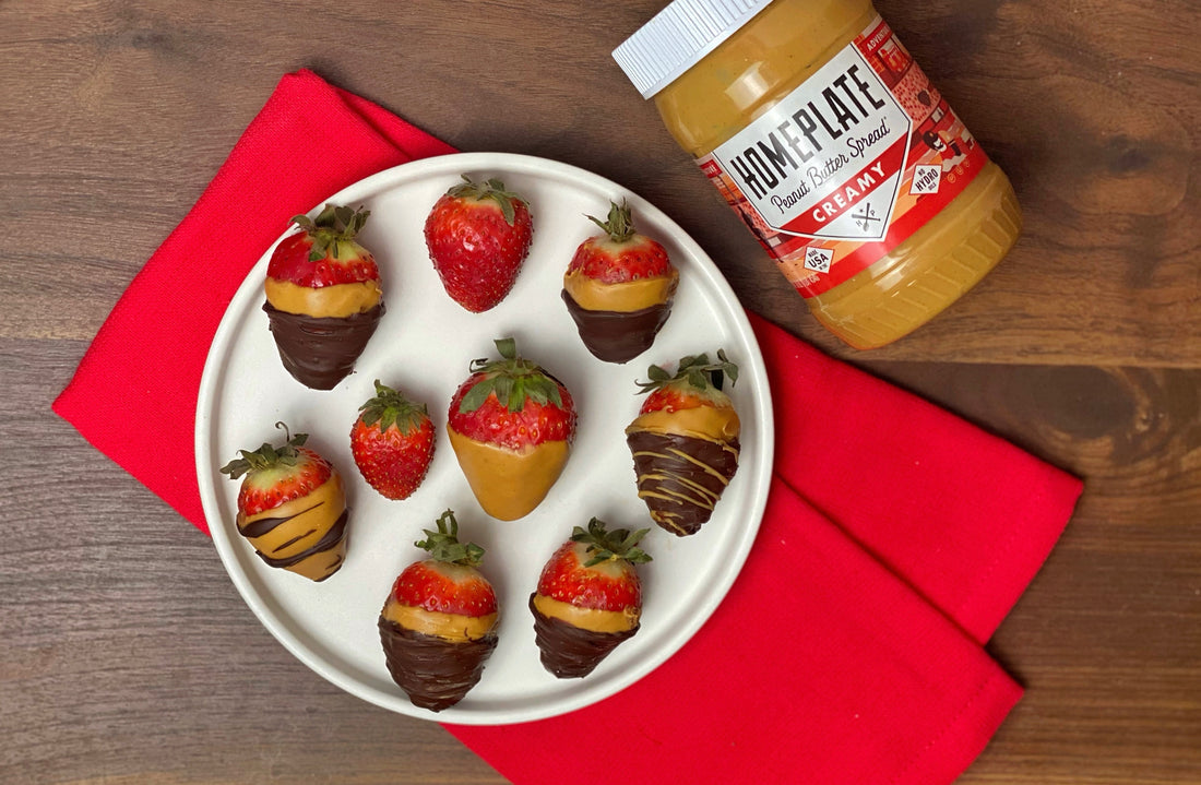 PB & Chocolate Covered Strawberries