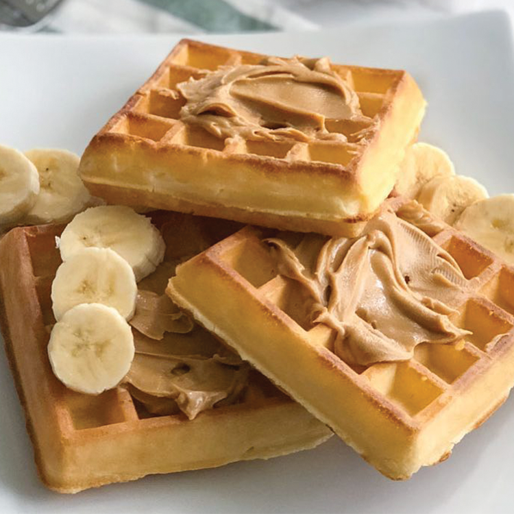 Peanut Butter on Waffles